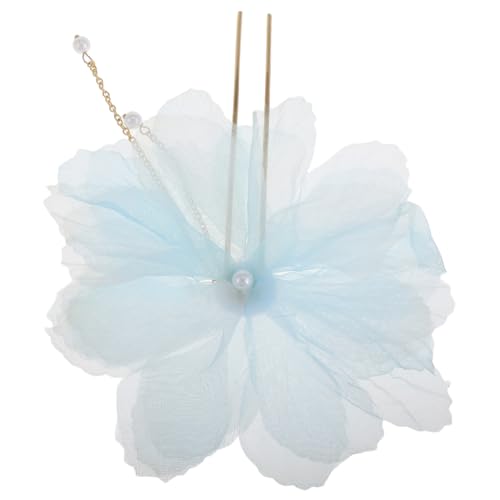 Homoyoyo Vintage Perlen Haarpin mit Blumenmotiv Chinesischer Stil Haarnadel Eleganter U förmiger Haarschmuck für Damen Geeignet für Hanfu Hochzeit Geburtstag und Festliche Anlässe von Homoyoyo
