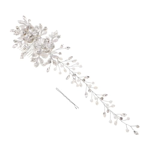 Homoyoyo Vintage Strass Haarkamm Brautschmuck Funkelnde Hochzeit Haarkamm Accessoire für Frauen und Mädchen Eleganter Braut Haarschmuck für Hochsteckfrisuren und Locken Komfortabler von Homoyoyo