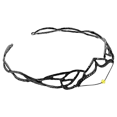 Homoyoyo Vintage Tiara Krone Stirnband für Braut Hochzeit Fairy Crown Haarband Leichtes Bridal Headpiece für Parties Prom Geburtstagsfeier Eleganter Kopfschmuck Damen von Homoyoyo