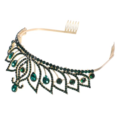 Homoyoyo Vintage Tiara mit Funkelnden Strasssteinen Silber Grünes Diadem für Damen Brautschmuck und Prinzessin Haaraccessoire Geeignet für Hochzeiten Partys Geburtstage und Kostümfestivals Homoyoyo Vintage Tiara mit Funkelnden Strasssteinen Silber Grünes Diadem für Damen Brautschmuck und Prinzessin Haaraccessoire Geeignet für Hochzeiten Partys Geburtstage und Kostümfestivals von Homoyoyo