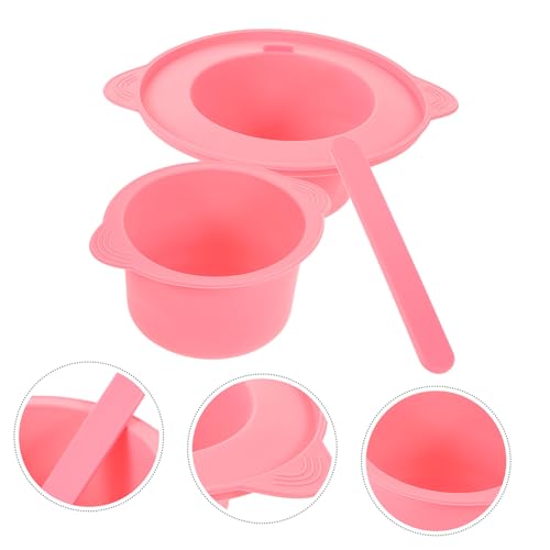 Homoyoyo Wachs Schmelzschale Hitzebeständig Faltbar DIY Rührschüssel für Gesichtsmaske und Haarentfernung mit Praktischem Griff Wiederverwendbar von Homoyoyo