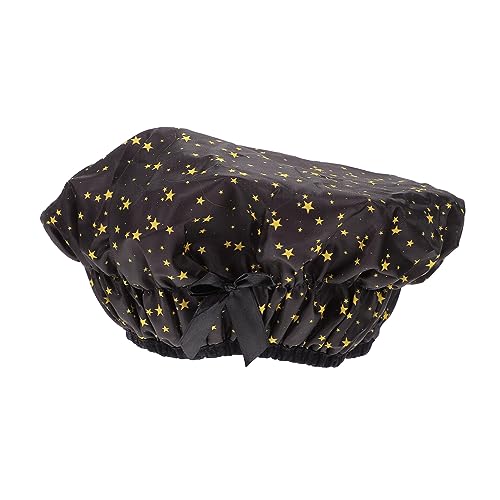Homoyoyo Duschhaube Frauen Doppellagige Schlafmütze Mit Schleife Wiederverwendbare Bademütze Für Damen Schnelltrocknend Für Gesichtspflege Und Bad von Homoyoyo