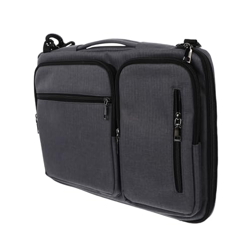 Homoyoyo Wasserdichte Laptop Umhängetasche mit Gepolstertem Schultergurt Großer Kapazität Business Computertasche mit Rückzuggriff für Arbeit Reisen Schule Geeignet für Damen und Herren von Homoyoyo