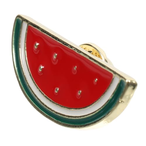 Homoyoyo Wassermelonen Brosche für Frauen Lustiges Farbenfrohes Accessoire für Schals Mäntel Pullover Leichte Legierungs Anstecknadel im Fruchtdesign Einzigartiger Cartoon von Homoyoyo