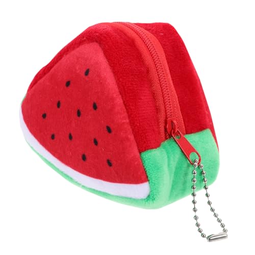 Homoyoyo Wassermelonen-geldbörse Emaille Münzbeutel Rosa Brieftasche Mit Münzfach Oval Wassermelone Geldbörse Thema Mini Party Klare Geldbörse Karikatur Für Plüsch von Homoyoyo