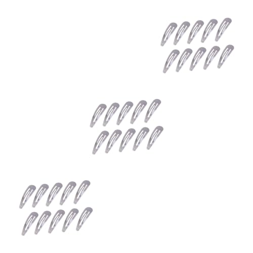 Homoyoyo Wassertropfen Haarnadeln 50 Mm – 50 Stück Schnapp-Haarspangen Für Mädchen Und Frauen - Ideal Als Haar Accessoires Für Partys Modenschauen Und Hochzeiten Knitterfrei Und Stylisch von Homoyoyo