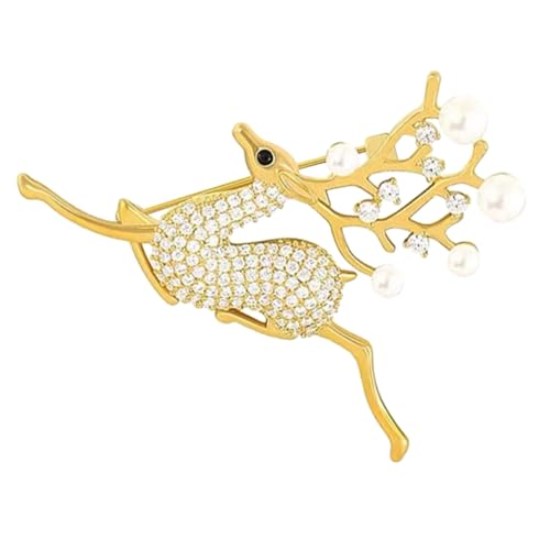 Homoyoyo Weihnachtliche Brosche Damen Anstecknadel aus Langlebiger Legierung Modisches Accessoire für Anzug Pullover Schal und Rucksack Stilvoller Schutz gegen Verrutschen von Homoyoyo