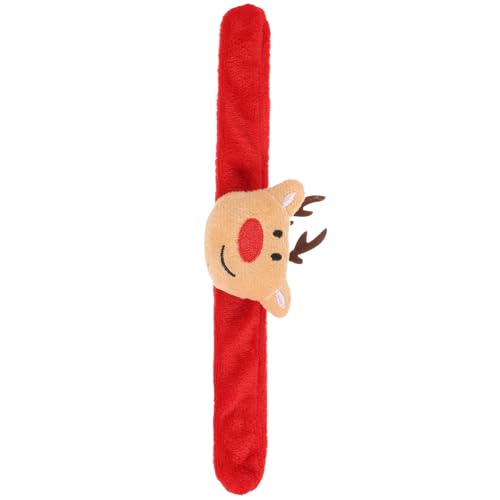 Homoyoyo Weihnachtliche Plüsch-Elch-Hirsch Armbänder – Süße Gefüllte Ohrfeigen Huggers Für Jungen Und Mädchen Perfektes Für Weihnachten Und Geburtstage 2er Set von Homoyoyo