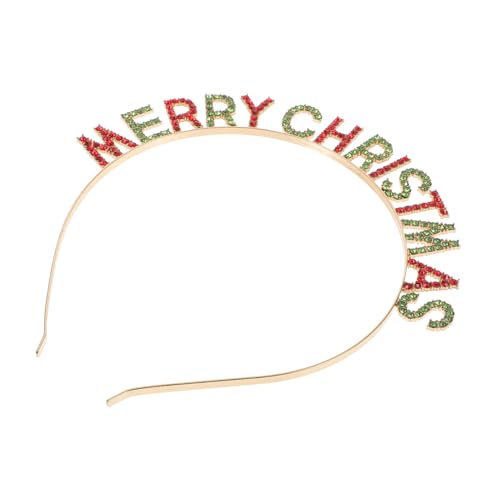 Homoyoyo Weihnachtlicher Buchstaben Haarreif aus Festliches Party Accessoire für Damen und Auffälliges Weihnachts Headband für Familienfeiern von Homoyoyo