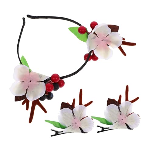 Homoyoyo Weihnachtlicher Haarschmuck Teilig Kleine Geweih Haarspangen und Stirnband für Mädchen Party Cosplay Festliche Haaraccessoires von Homoyoyo
