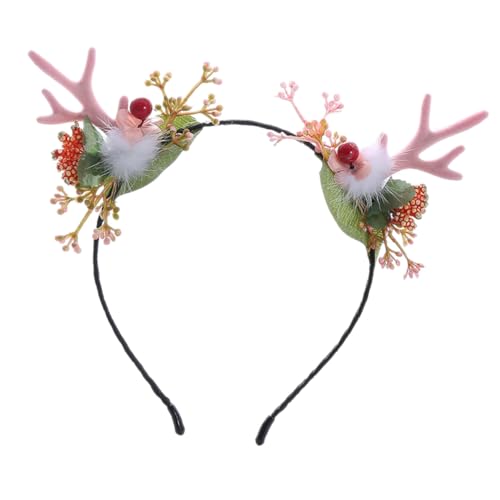 Homoyoyo Weihnachts Geweih Haarreif Cosplay Stirnband Leichtes Robust Antler Headband Für Festliche Partys Geburtstage Und Karneval Für Erwachsene Und Jugendliche von Homoyoyo