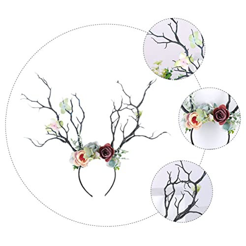 Homoyoyo Geweihstirnband Für Weihnachts-kopfschmuck Elch-haarband Weihnachts-haarschmuck Geweih-haarreif von Homoyoyo