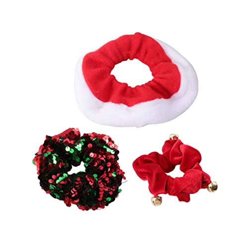 Homoyoyo Weihnachts Haargummi Set – Festliche Scrunchies Mit Pailletten Und Pom Poms - Perfekte Kopfbedeckung Für Mädchen Und Frauen - Ideal Für Die Weihnachtszeit Und Besondere Anlässe von Homoyoyo