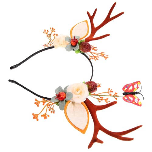 Homoyoyo Weihnachts Rentier Haarreif aus Langlebigem Material Niedliches Antler Design für Festliche Partys Kopfschmuck Accessoire für Weihnachten und Feiertage Bringt und Überraschung für von Homoyoyo