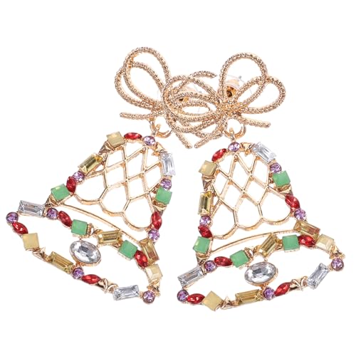 Homoyoyo Weihnachtsohrringe Glocken Design Dangle Ohrringe Damen Weihnachts Party Schmuck Festliche Baumelnde Ohrhänger Geschenkidee für Frauen von Homoyoyo