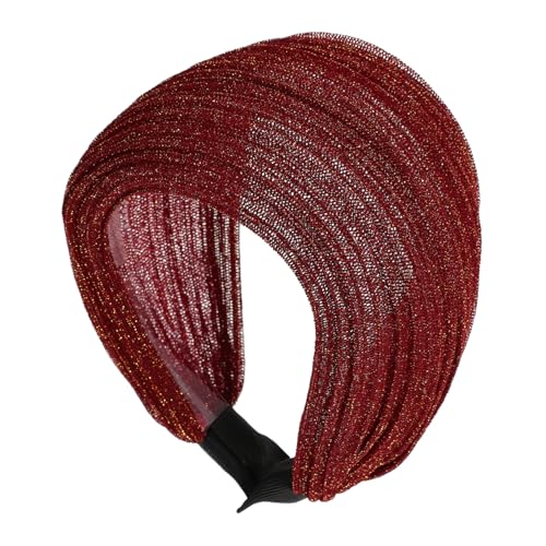 Homoyoyo Weites Rutschfestes Damen haarband mit Elastischem Material Großes Spitzen stirnband zur Weißen Haarabdeckung Vielseitiges Accessoire für Alltag Party und Reisen von Homoyoyo