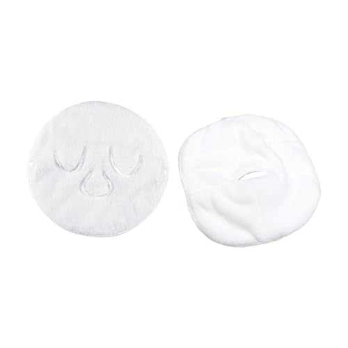 Homoyoyo Wiederverwendbares Gesichts Handtuch aus Weichem Korallenfleece mit Fixierband Feuchtigkeitsspendend und Hautfreundlich für Heiße und Kalte Kompressen zur Hautpflege und Spa von Homoyoyo