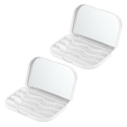 Homoyoyo Wimpernaufbewahrungsbox 2 Stück Tragbare Wimpern Organizer Etui Für Frauen Wiederverwendbare Wimpernbox Aus Kunststoff Leicht Und Langlebig Für Reisen Und Alltag Homoyoyo Wimpernaufbewahrungsbox 2 Stück Tragbare Wimpern Organizer Etui Für Frauen Wiederverwendbare Wimpernbox Aus Kunststoff Leicht Und Langlebig Für Reisen Und Alltag von Homoyoyo