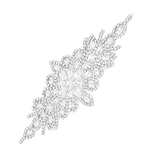 Homoyoyo Rhinestone Applique Hochzeit Haar Zubehör Wasserdiamant Taillengürtel Für Braut Handgefertigt Mit Silbernen Kristallen Eleganter Haarschmuck Für Hochzeiten Und Partys von Homoyoyo