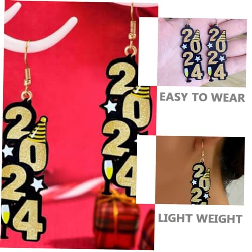 Homoyoyo Year Ohrhänger Damen Leicht Ohrringe Einzigartiges Design Party Schmuck Teen von Homoyoyo