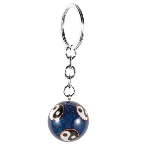 Homoyoyo Yin Yang Schlüsselanhänger Emaille Tai Chi Schlüsselanhänger mit Baodingkugel Schlüsselanhänger für Männer und Frauen zum Geburtstag und Glücksbringer, Verschiedene Farben, 8.50X2.50X2.50CM, von Homoyoyo