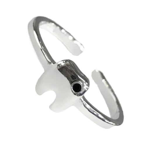 Homoyoyo Zähnering Legierungsring Frauen klingen Frauen zarter Ring Frau offener Ring exquisiter Mädchenring Frauenring aus Legierung Silber Homoyoyo Zähnering Legierungsring Frauen klingen Frauen zarter Ring Frau offener Ring exquisiter Mädchenring Frauenring aus Legierung Silber von Homoyoyo