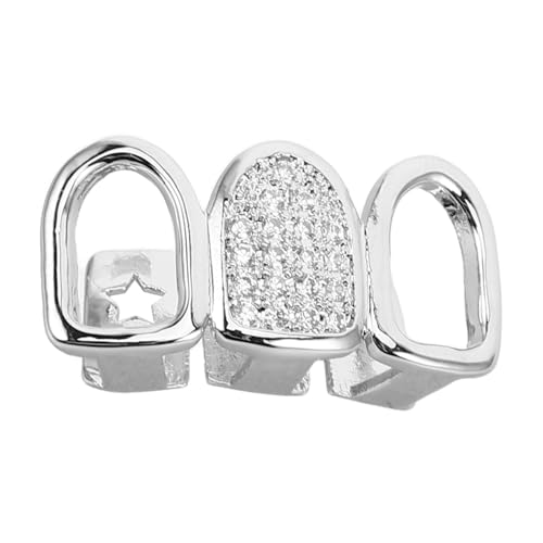 Homoyoyo Zahngrills Für Cosplay Ober Und Untergrills Aus Zirkonia Und Kupfer Modischer Mundschmuck Für Männer Und Frauen Party-accessoires Für Hip-hop-events von Homoyoyo