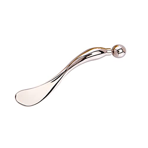 Homoyoyo Zinklegierung Augencreme Löffel Metall Beauty Tool für Augenmassage gegen Augenringe Tränensäcke Frauen Fördert Durchblutung Lindert Ermüdung Langlebig und Umweltfreundlich von Homoyoyo