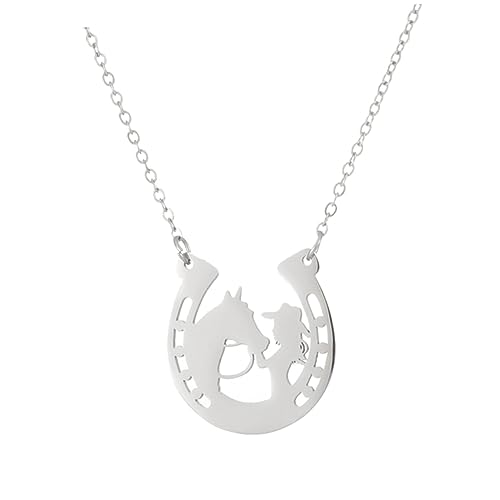 Homoyoyo -anhänger Halskette Zierlich Klein Halsketten Für Pferd Mädchen Halskette Anhänger Eleganter Schmuck Geschenkkette Kreative Halskette Silber Homoyoyo -anhänger Halskette Zierlich Klein Halsketten Für Pferd Mädchen Halskette Anhänger Eleganter Schmuck Geschenkkette Kreative Halskette Silber von Homoyoyo