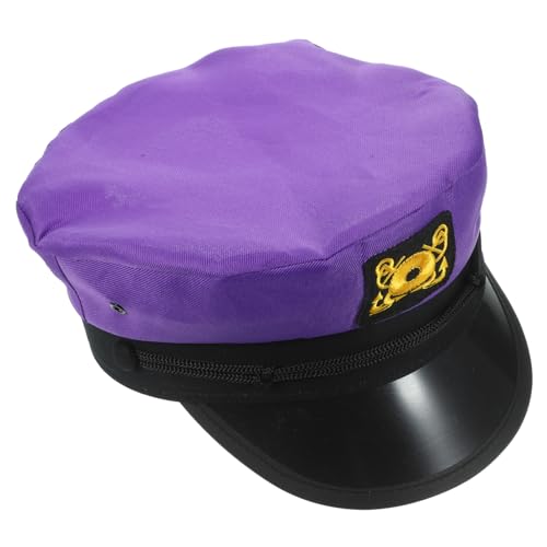 Homoyoyo matrosenmützen herrenmütze Marinehut Seglermütze hats for men Marineschiffhut Matrosenkostüm Männer Party Matrosenhut Kappe Kapitäne Mützen Prop Matrosenschiffhut Polyester Violett von Homoyoyo