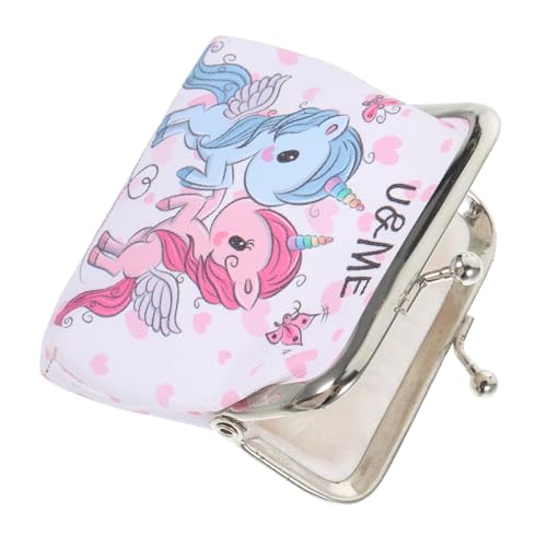 Homoyoyo süße Handtasche tragbar klein Reisen Clutch-Geldbörsen für Damen Süße Tasche Geldbeutel Einhornbalken Frauen geldbörse Reisegeldbörse dekorative Geldbörse PVC von Homoyoyo