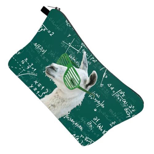 Homoyoyo wasserdichte Kosmetiktasche mit Alpaka Druck Große Make Up Tasche für Damen Reise Kulturbeutel mit Geräumigem Innenfach und Modischem Design für Unterwegs und Alltag von Homoyoyo