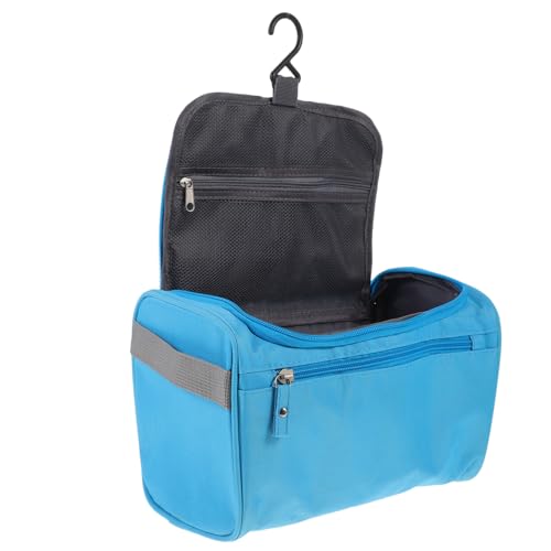 Homoyoyo wasserdichte Kulturtasche zum Aufhängen Polyester Reisetasche Kosmetiktasche Organizer für Damen und Herren Badezimmer Reise Waschbeutel Makeup Bag mit Standfunktion von Homoyoyo