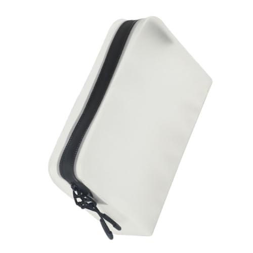 Homoyoyo wasserdichte Transparente Kosmetiktasche aus Hochwertigem Eva mit Doppeltem Reißverschluss Großer Kapazität Praktischer Reise Kulturbeutel für Damen und Herren Tragbarer Make Up von Homoyoyo