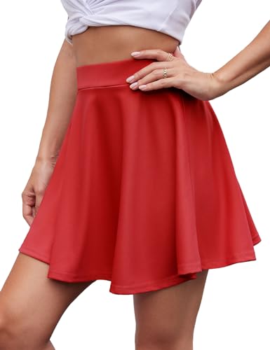 Homrain Weihnachten Damen Minirock Daphne Kostüm Rock RARA A-Line High Waisted Basic Rock Flared Stretchy Red M Homrain Weihnachten Damen Minirock Daphne Kostüm Rock RARA A-Line High Waisted Basic Rock Flared Stretchy Red M von Homrain