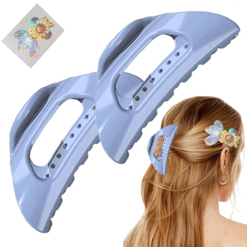 Der Cozy Clip, Bequeme Haarklammer for Dickes Frauenhaar, Starke Und Flexible Haarnadel Mit Starkem Halt Im Französischen Stil for Das Tägliche Styling, Ultraleicht, Rutschfest, For Einfachen Halt von Homtrator