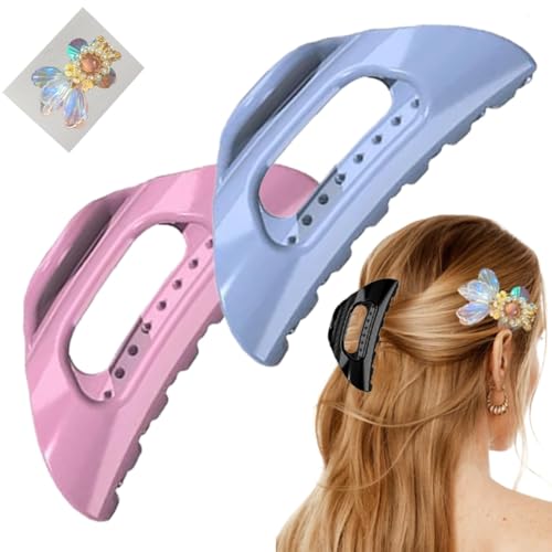 Der Cozy Clip, Bequeme Haarklammer for Dickes Frauenhaar, Starke Und Flexible Haarnadel Mit Starkem Halt Im Französischen Stil for Das Tägliche Styling, Ultraleicht, Rutschfest, For Einfachen Halt von Homtrator