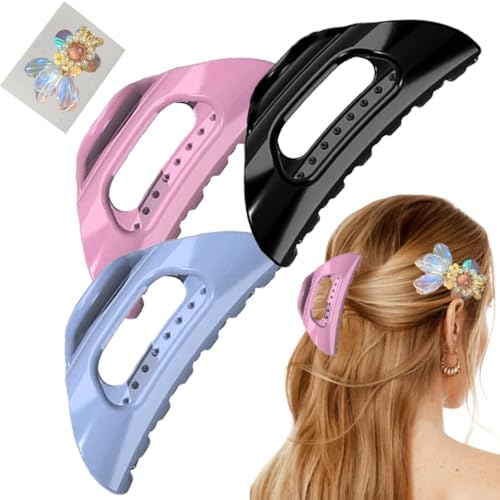 Der Cozy Clip, Bequeme Haarklammer for Dickes Frauenhaar, Starke Und Flexible Haarnadel Mit Starkem Halt Im Französischen Stil for Das Tägliche Styling, Ultraleicht, Rutschfest, For Einfachen Halt von Homtrator