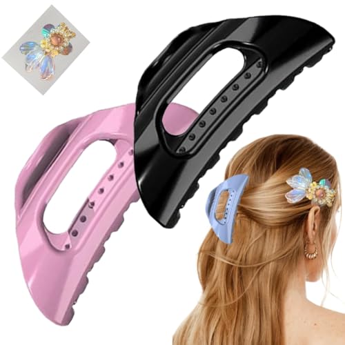 Der Cozy Clip, Bequeme Haarklammer for Dickes Frauenhaar, Starke Und Flexible Haarnadel Mit Starkem Halt Im Französischen Stil for Das Tägliche Styling, Ultraleicht, Rutschfest, For Einfachen Halt von Homtrator