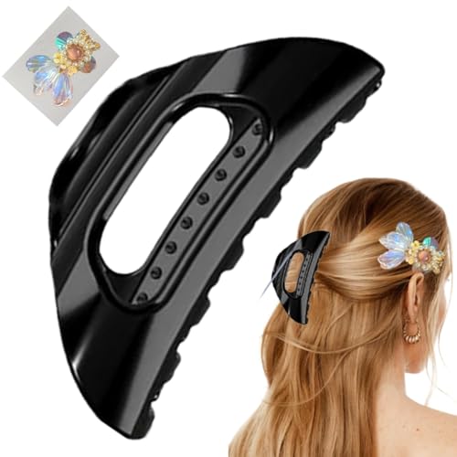 Der Cozy Clip, Bequeme Haarklammer for Dickes Frauenhaar, Starke Und Flexible Haarnadel Mit Starkem Halt Im Französischen Stil for Das Tägliche Styling, Ultraleicht, Rutschfest, For Einfachen Halt von Homtrator