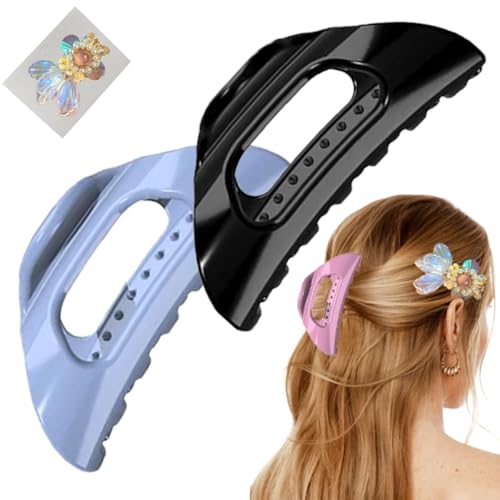 Der Cozy Clip, Bequeme Haarklammer for Dickes Frauenhaar, Starke Und Flexible Haarnadel Mit Starkem Halt Im Französischen Stil for Das Tägliche Styling, Ultraleicht, Rutschfest, For Einfachen Halt von Homtrator