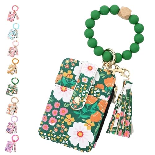 Homtrator Damen Boho Perlen Portemonnaie, Armband Schlüsselanhänger Portemonnaie, Boho Perlen Portemonnaies Schlüsselanhänger(D) von Homtrator