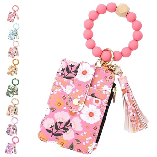 Homtrator Damen Boho Perlen Portemonnaie, Armband Schlüsselanhänger Portemonnaie, Boho Perlen Portemonnaies Schlüsselanhänger(G) von Homtrator