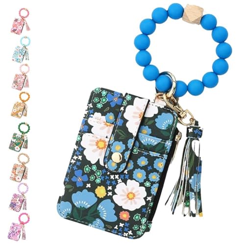 Homtrator Damen Boho Perlen Portemonnaie, Armband Schlüsselanhänger Portemonnaie, Boho Perlen Portemonnaies Schlüsselanhänger(I) von Homtrator