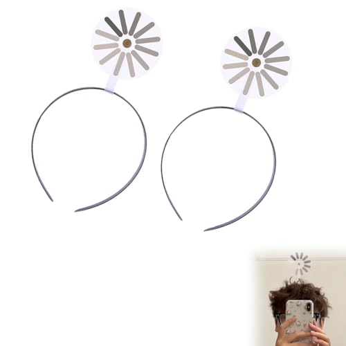 Kreatives Stirnband/Haarnadel „Loading“, Auffälliges Haar-Accessoire, Lustiges Rotierendes Laden Der Haarnadel Für Frauen Und Männer, Party-Dekor Im Abstrakten Kunststil von Homtrator