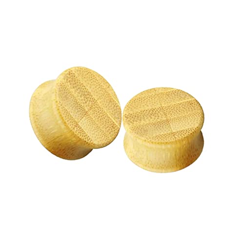 Homxi 2 PCS Herren Tunnel 6mm,Plugs Ohr Holz Ohrstecker Plug Herren 2G Holz Ear Plug Set Groß Holz von Homxi