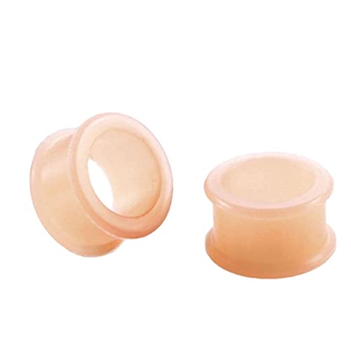 Homxi 2er Flesh Plug 14mm,Ohr Tunnel Set Silikon Ohr Plug Herren 9/16 inch Einfache Rund Tunnel Piercing Set Fleischfarbe Homxi 2er Flesh Plug 14mm,Ohr Tunnel Set Silikon Ohr Plug Herren 9/16 inch Einfache Rund Tunnel Piercing Set Fleischfarbe von Homxi
