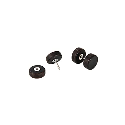 Homxi Damen Herren Ohrringe Edelstahl,Holzkreis 12MM Ohrhänger Herren Damen Schwarz Homxi Damen Herren Ohrringe Edelstahl,Holzkreis 12MM Ohrhänger Herren Damen Schwarz von Homxi