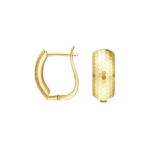 Homxi Damen Ohrringe Hochzeit Gelbgold 14Karat, U-Form, Schmuck Ohrringe Frauen Gold von Homxi