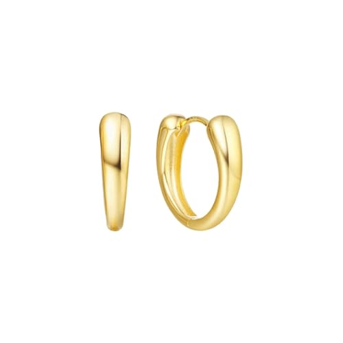 Homxi Gelbgold Creolen Ohrringe 9 Karat für Damen, Rund, Gold Ohrringe Frauen Creolen von Homxi